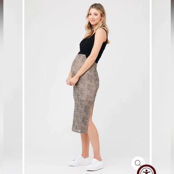 Ripe maternity leopard mesh skirt L - Picture 5 of 6
